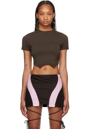 SRVC Brown Overturned T-Shirt