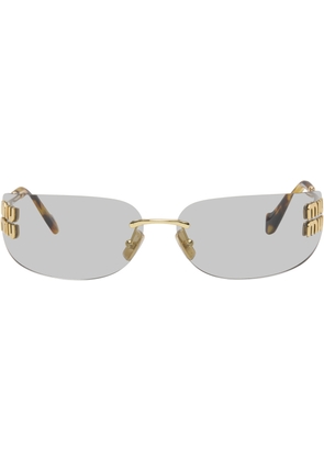 Miu Miu Eyewear Gold Aube Sunglasses