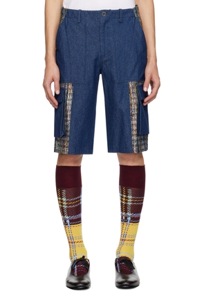 Anna Sui SSENSE Exclusive Navy Denim Shorts