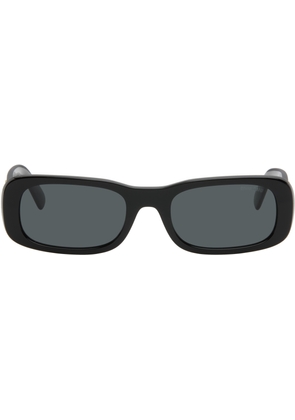 Miu Miu Eyewear Black Square Acetate Sunglasses