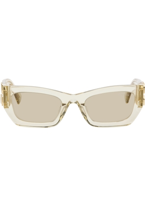 Miu Miu Eyewear Yellow Miu Glimpse Sunglasses