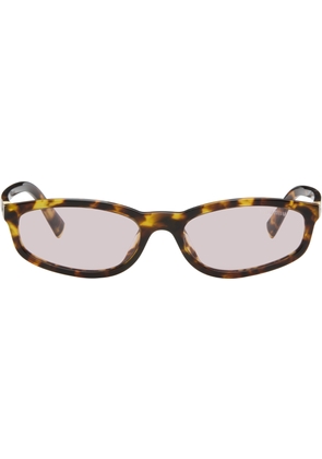 Miu Miu Eyewear Brown Miu Regard Sunglasses
