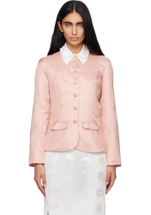 Renaissance Renaissance Pink Louisa Satin Blazer