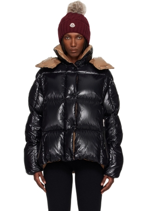 Moncler Black Parana Hooded Short Down Jacket