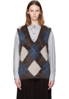 LISA YANG Brown Amelly Sweater Vest