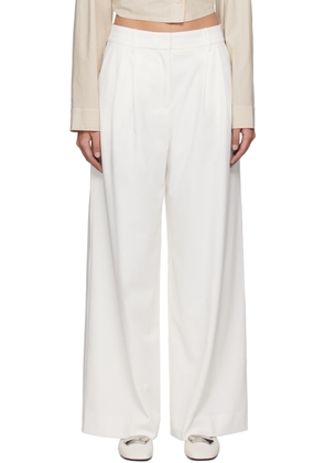 REMAIN Birger Christensen White Pleated Trousers
