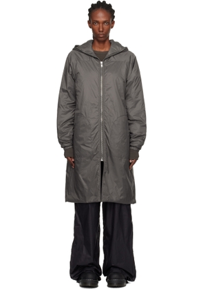 Rick Owens DRKSHDW Taupe Concordians Sealed Windbreaker Coat