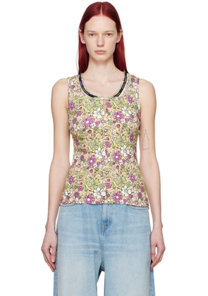 Martine Rose Multicolor Floral Tank Top