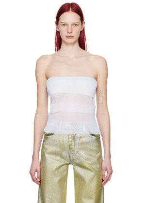 Eckhaus Latta Blue & White Alto Tube Top