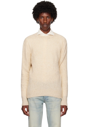 Lardini Beige Crewneck Sweater