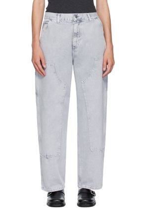 Carhartt Work In Progress Gray Brandon Double Knee Jeans