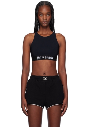 Palm Angels Black Classic Logo Sport Top