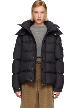Moncler Black Maya 70 Hooded Short Down Jacket