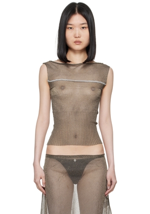 Paloma Wool Black & Gold Milu Tank Top