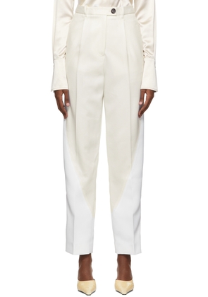 Peter Do White Wool Trousers
