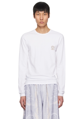Versace Underwear White Medusa Long Sleeve T-shirt