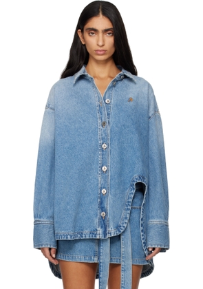 The Attico Blue Diana Denim Shirt