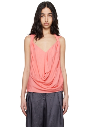 Kiko Kostadinov Pink Markarian Sleeveless Blouse