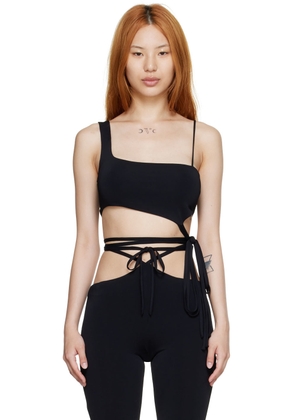 MACH & MACH Black Viscose Tank Top