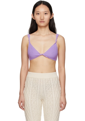 Loulou de Saison Purple Cashmere Qamea Bra