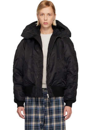 ERL Black Flight Bomber Jacket