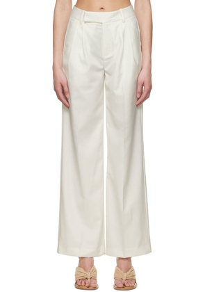 THIRD FORM Off-White Polyester Trousers