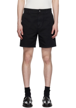 Represent Black Cotton Tailored Shorts