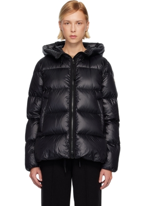 Moncler Black Serittes Hooded Short Down Jacket