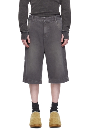 Entire Studios Gray D Denim Shorts