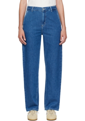 Carhartt Work In Progress Blue Pierce Straight Jeans