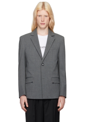 Han Kjobenhavn Gray Notched Lapel Blazer