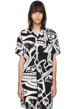 Rhude Black & White Strada Shirt