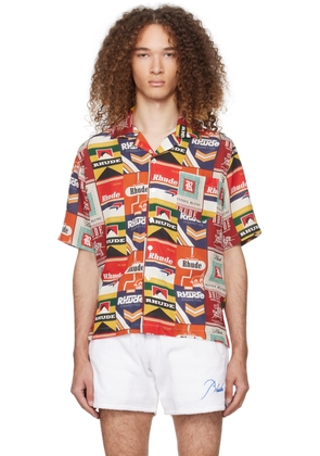 Rhude Red Printed Shirt