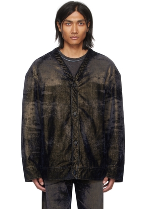 Diesel Black & Gold D-Conf-S Denim Jacket