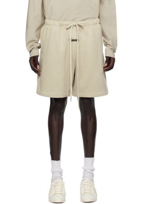 Fear of God ESSENTIALS Taupe Soccer Fleece Shorts