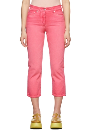 MSGM Pink Faded Jeans