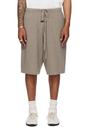 Fear of God ESSENTIALS Brown Basketball Jersey Shorts