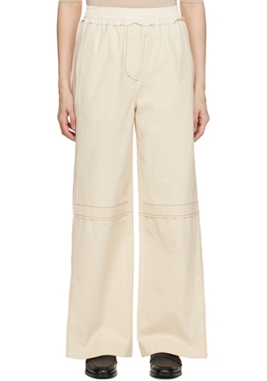 3.1 Phillip Lim Off-White Paneled Lounge Pants