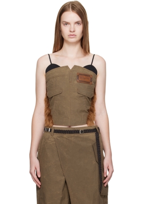 Andersson Bell Brown Trouser Custom Bustier Top