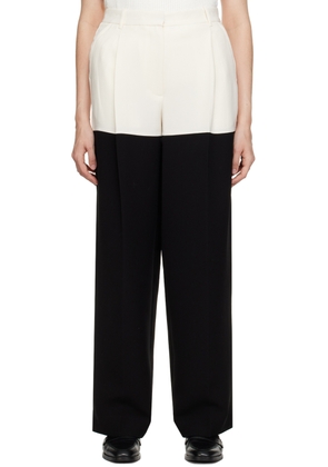 3.1 Phillip Lim Off-White & Black Colorblock Trousers