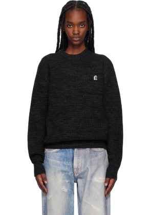 Études Black Regular Round Neck Sweater