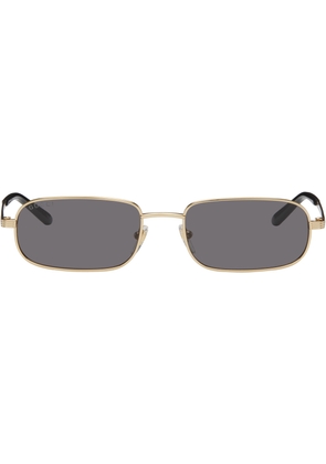 Gucci Gold Rectangular Sunglasses