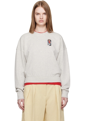 Kenzo Gray Kenzo Paris 'KENZO City' Short Sweatshirt