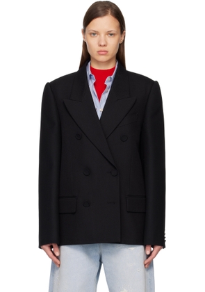 Acne Studios Black Double-Breasted Blazer