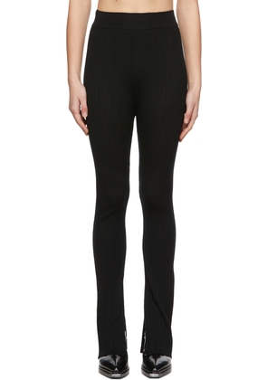 System Black Wool Lounge Pants