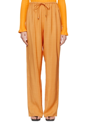 System Orange Rayon Trousers