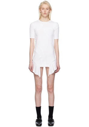 OPEN YY White Paneled Minidress