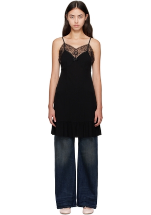 Acne Studios Black Strap Minidress