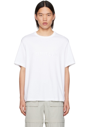 Helmut Lang White Embroidered T-Shirt
