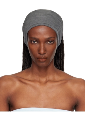 BAMBOU ROGER KWONG Gray Jersey Head & Neck Warmer